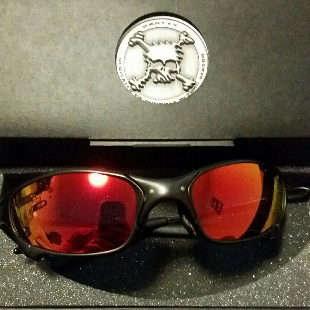 Oakley juliets X-Metal with ruby iridium lenses